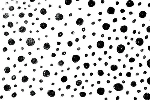 Hand-Drawn Print with Abstract Circular Patterns Stock Illustration