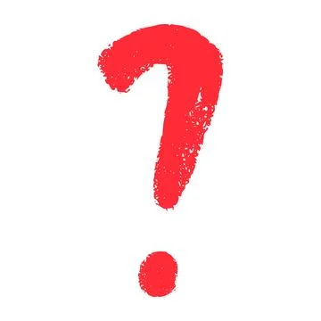 Hand-drawn question mark icon with sketch-style details. Curious doodle symbo Stock Illustration