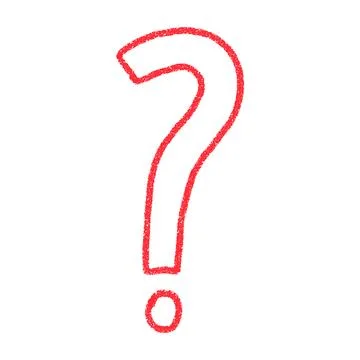 Hand-drawn question mark icon with sketch-style details. Curious doodle symbo Stock Illustration