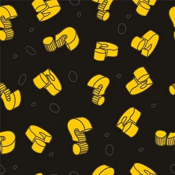Hand drawn question mark pattern Stock Illustration
