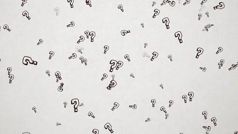 Hand Drawn Question Mark Seamless Background 1080p, 60fps Stock Footage 111346679