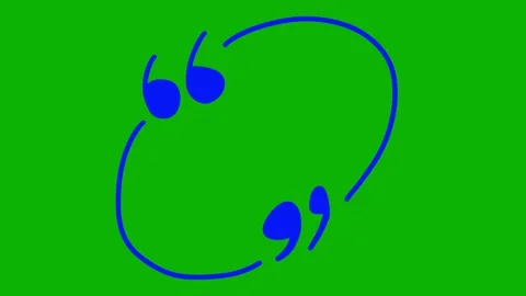 Hand drawn quote box frame animation. Scribble border text box on green screen Video stock 325800469