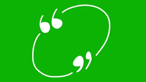 Hand drawn quote box frame animation. Scribble border text box on green screen Video stock 325800626