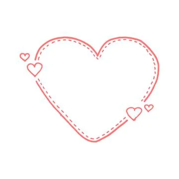 Hand drawn quote dashed line boxes. Doodle style. Cute lovely background for  イラスト素材