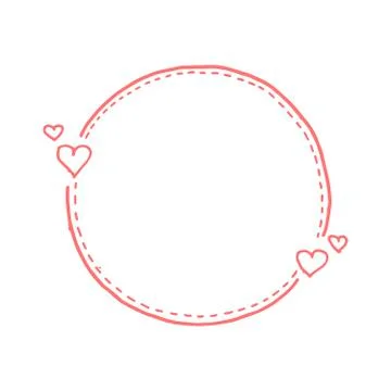 Hand drawn quote dashed line boxes. Doodle style. Cute lovely background for  Stock Illustration