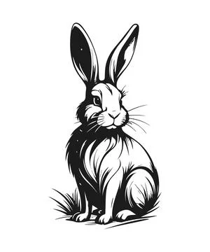Hand drawn rabbit. Stock Illustration