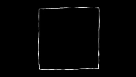 Hand drawn rectangle frame shaking, Boxes and Frames, Rectangular, square frame Stock Footage 307172305