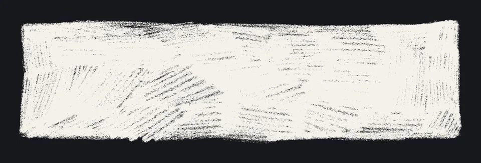 Hand drawn Rectangle with grunge texture Rough style frame silhouette. Ripped Stock Illustration