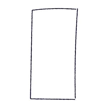 Hand drawn rectangular frame with rough brush strokes, sketchy pencil and m.. Stock Illustration