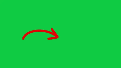 Hand Drawn Red Animated Arrow Moving Forward and Backward Pointing Right Si.. Video stock 330115453