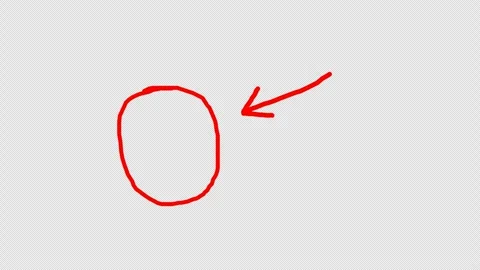 Hand drawn red circle and arrow highlighting islotated on alpha background,.. Stock Footage 316627113