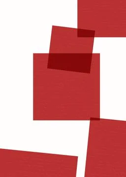 Hand drawn red grunge abstract shapes made with pencil Stock Illustration