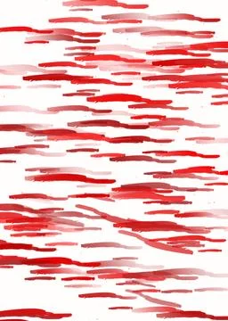 Hand drawn red grunge abstract shapes made with pencil Stock Illustration