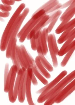 Hand drawn red grunge abstract shapes made with pencil Stock Illustration