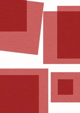 Hand drawn red grunge abstract shapes made with pencil Stock Illustration