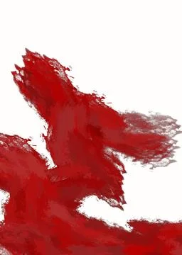 Hand drawn red grunge abstract shapes made with pencil Stock Illustration