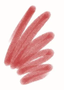 Hand drawn red grunge abstract shapes made with pencil Stock Illustration