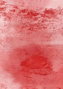 Hand drawn red grunge abstract shapes made with pencil Stock Illustration