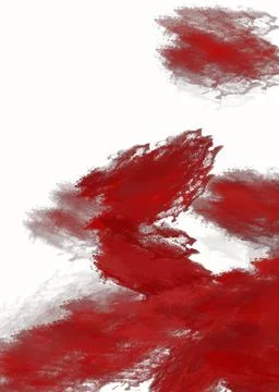 Hand drawn red grunge abstract shapes made with pencil Stock Illustration