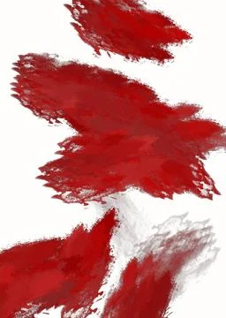 Hand drawn red grunge abstract shapes made with pencil Stock Illustration
