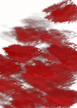 Hand drawn red grunge abstract shapes made with pencil Stock Illustration