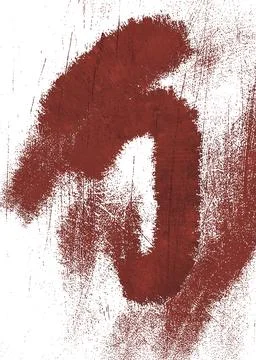 Hand drawn red grunge abstract shapes made with pencil Stock Illustration
