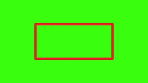 Hand drawn red rectangle focus stroke 4K loop animation video Stock Footage 318456853