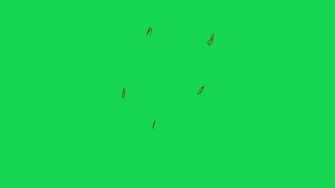 Hand Drawn Red Smoke Burst Animation on Green Screen Cartoon Explosion Effect Stock Footage 334608634