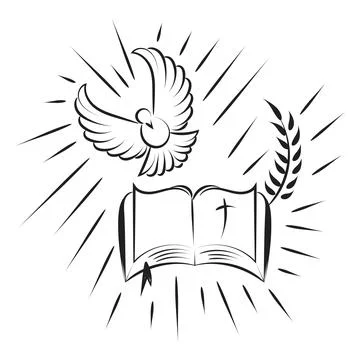 Hand Drawn Religious element. Stock Illustration