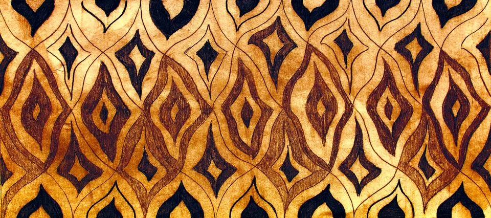 Hand drawn rhytmical structured pattern on paper. 스톡 일러스트