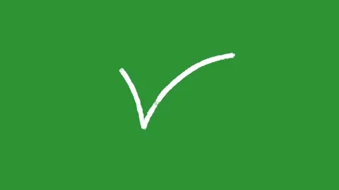Hand-Drawn Right Tick Mark Animation Video | 2D Animated Correct Checkmark Stock Footage 330536780