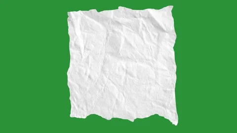 Hand-Drawn Ripped Paper Text Box | Speech Bubble Animation on Green Screen Stock Footage 332718543