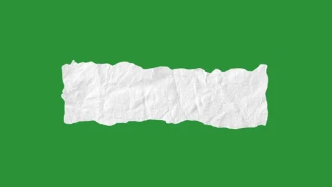 Hand-Drawn Ripped Paper Text Box | Speech Bubble Animation on Green Screen Stock Footage 332718556