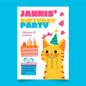 Hand drawn risograph poster design Stock Illustration