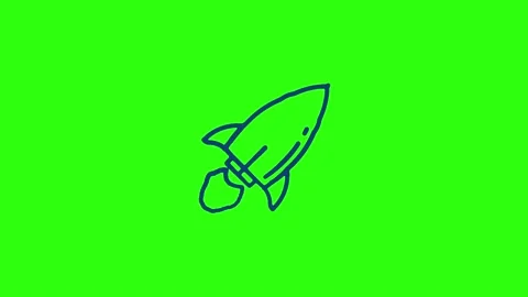 Hand drawn Rocket 38 Stock Footage 232366159