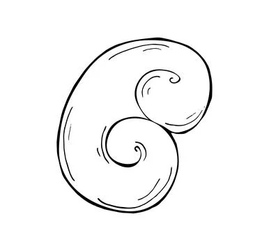 Hand-drawn roll bun Stock Illustration