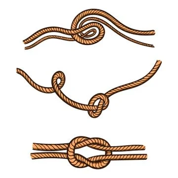 Hand Drawn Rope Stock Illustration