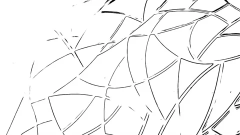 Hand-Drawn Rotating Shapes in Motion Stock Footage 304907195