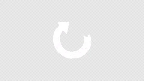 Hand drawn rotation arrow icon animation Stock Footage 330432213