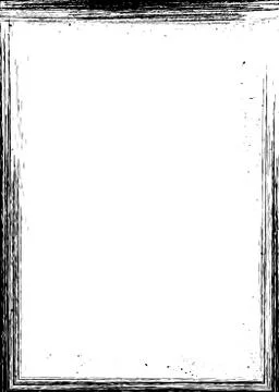 Hand drawn rough border with copy space for social media story or post layout Stock Illustration