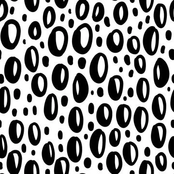 Hand drawn rough leopard seamless pattern texture repeating monochrome black and Stock Illustration