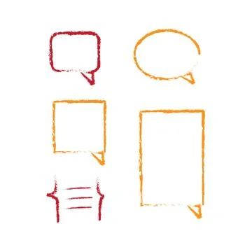 Hand drawn rough paintbrush frames. Sketch paint black circle vector illustra Stock Illustration