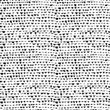 Hand drawn round brush strokes seamless pattern Stock Illustration