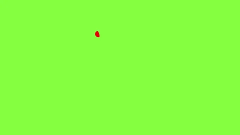 Hand drawn round red marker draw circles oval frame animation on green scre.. 库存影片 336615645
