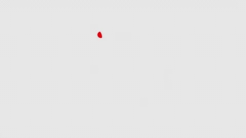 Hand drawn round red marker draw circles oval frame animation on Alpha chan.. 库存影片 336615648