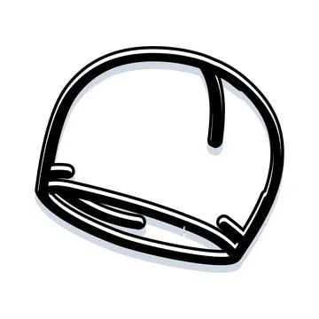 Hand drawn safety hard hat protection concept Ilustración de archivo