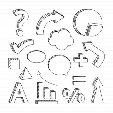 Hand drawn school infographic elements 스톡 일러스트