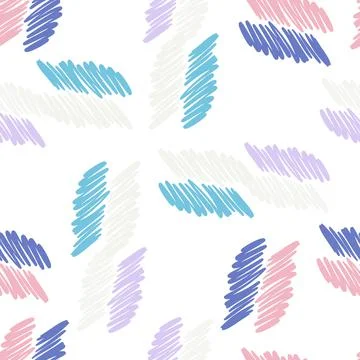 Hand drawn scrawl sketch pattern isolated. Pencil strokes seamless texture. S Illustrazione stock