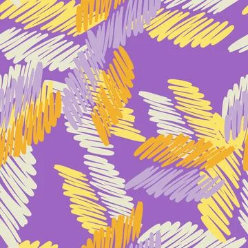 Hand drawn scrawl sketch pattern. Pencil strokes seamless texture. Scribble l Stock Illustration