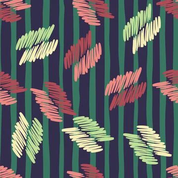 Hand drawn scrawl sketch pattern. Pencil strokes seamless texture. Scribble l Stock Illustration